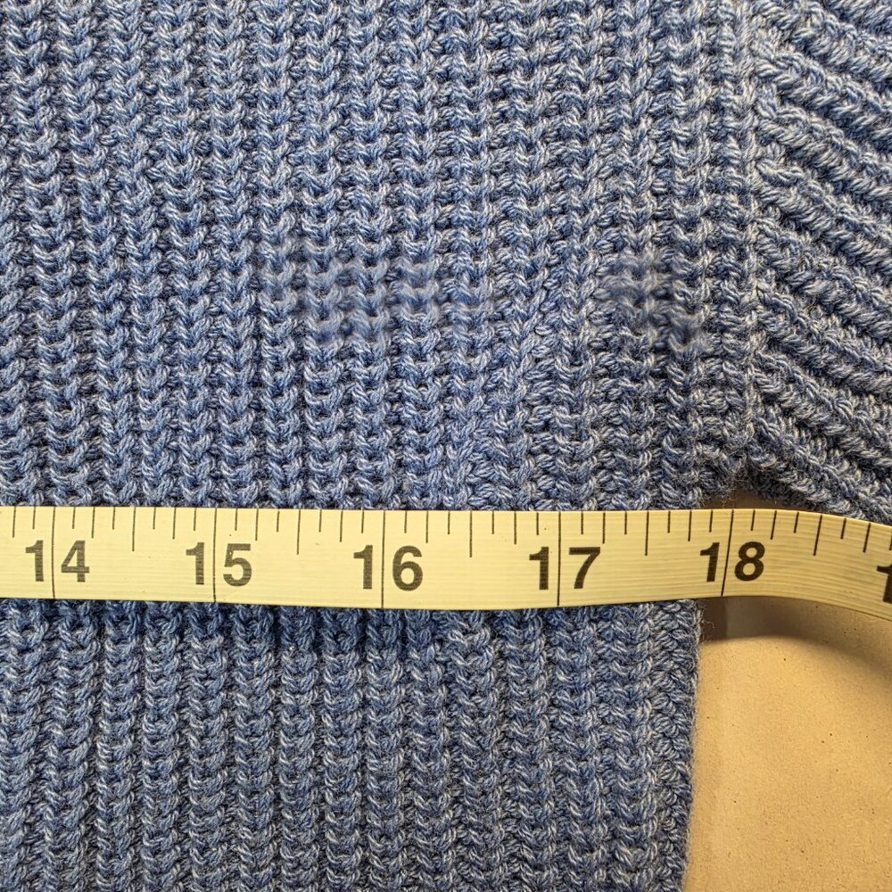 FLORENCE BY MILLS Blue Bright Side Cropped Knit Cardigan Sweater V-Neck XS NWT - Picture 6 of 7